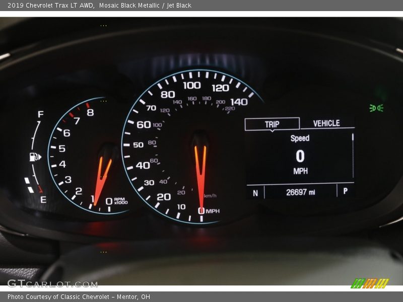Mosaic Black Metallic / Jet Black 2019 Chevrolet Trax LT AWD