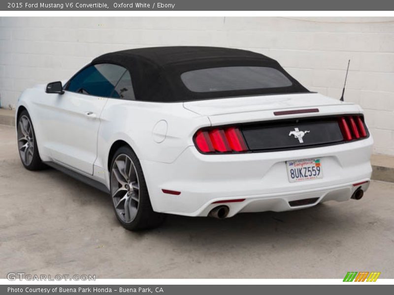 Oxford White / Ebony 2015 Ford Mustang V6 Convertible