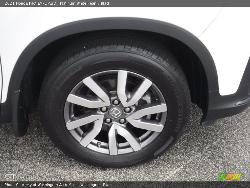 Platinum White Pearl / Black 2021 Honda Pilot EX-L AWD