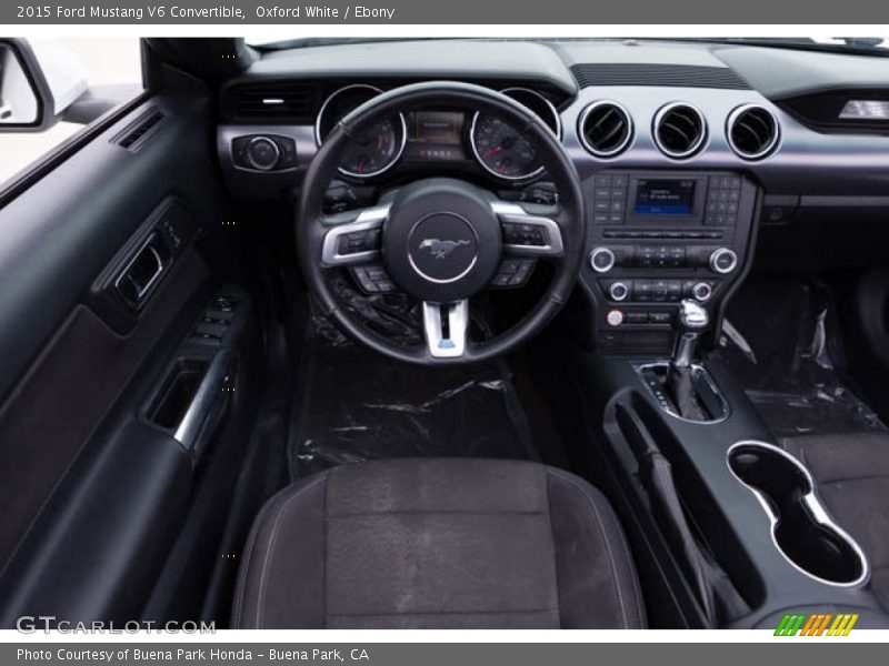 Oxford White / Ebony 2015 Ford Mustang V6 Convertible