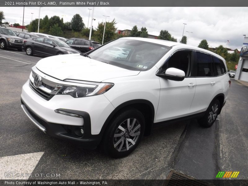 Platinum White Pearl / Black 2021 Honda Pilot EX-L AWD