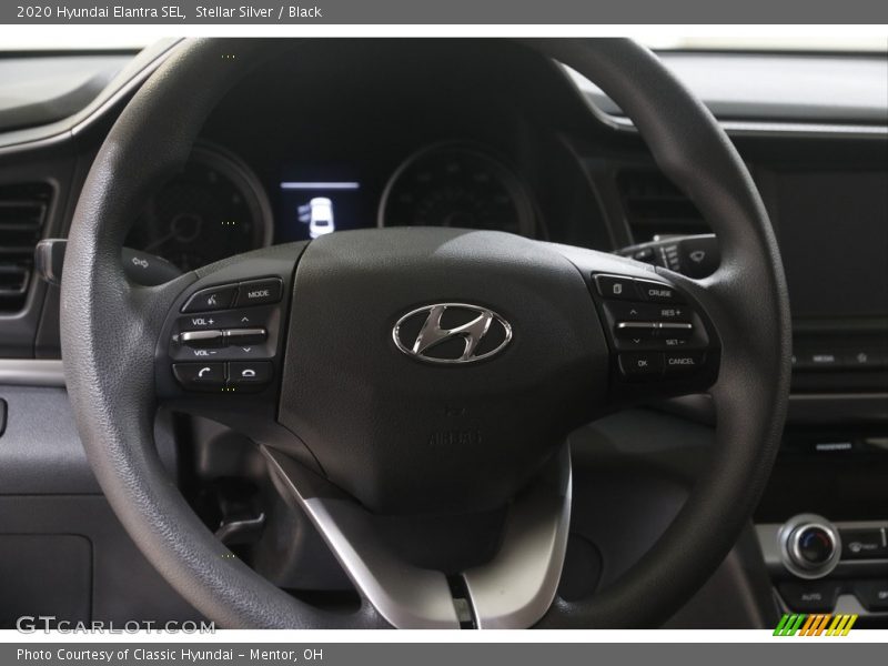 Stellar Silver / Black 2020 Hyundai Elantra SEL