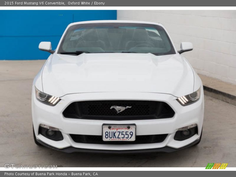 Oxford White / Ebony 2015 Ford Mustang V6 Convertible