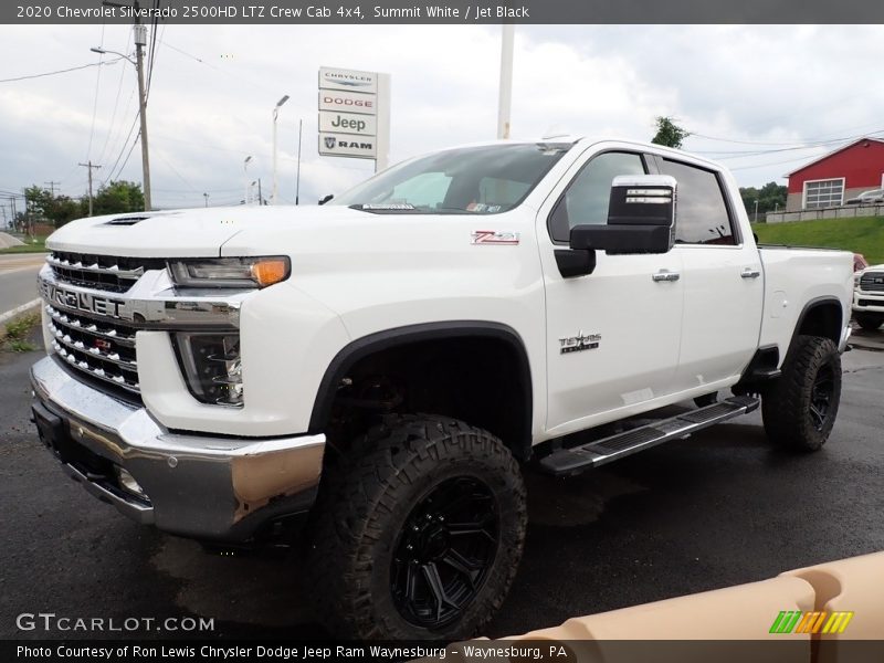 Summit White / Jet Black 2020 Chevrolet Silverado 2500HD LTZ Crew Cab 4x4