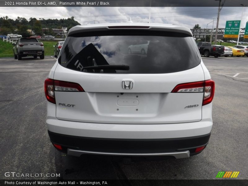Platinum White Pearl / Black 2021 Honda Pilot EX-L AWD