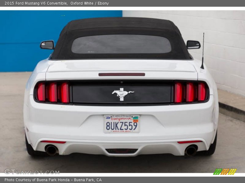 Oxford White / Ebony 2015 Ford Mustang V6 Convertible