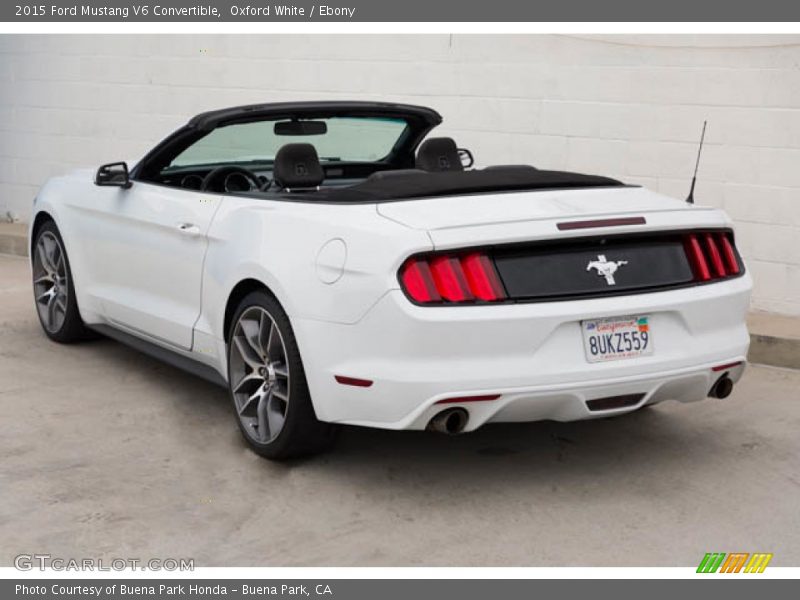 Oxford White / Ebony 2015 Ford Mustang V6 Convertible