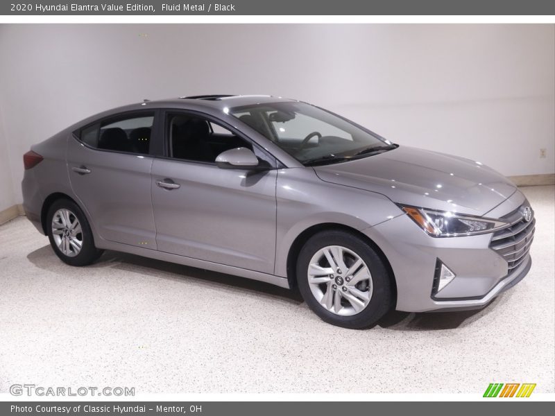 Fluid Metal / Black 2020 Hyundai Elantra Value Edition