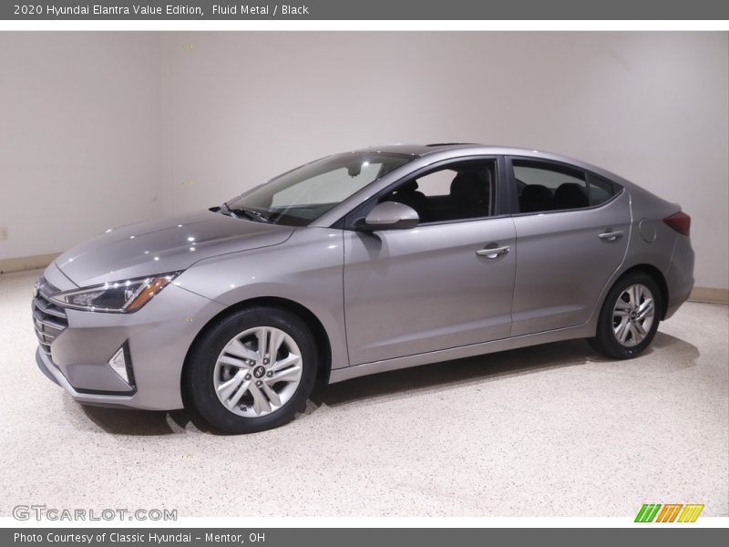 Fluid Metal / Black 2020 Hyundai Elantra Value Edition