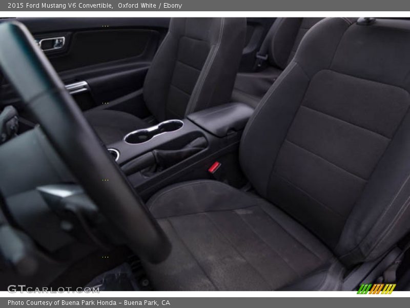 Oxford White / Ebony 2015 Ford Mustang V6 Convertible