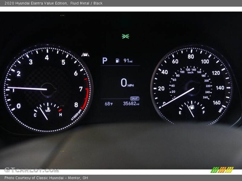 Fluid Metal / Black 2020 Hyundai Elantra Value Edition