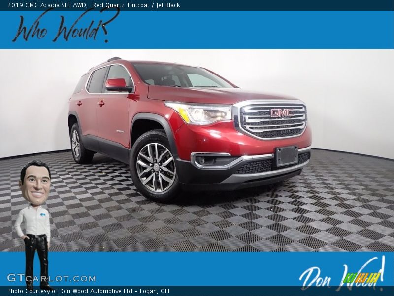 Red Quartz Tintcoat / Jet Black 2019 GMC Acadia SLE AWD