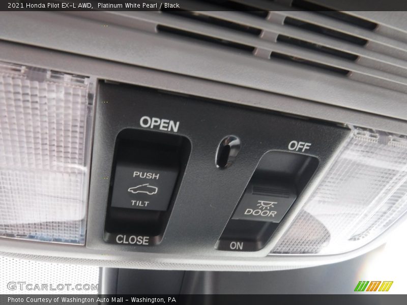 Platinum White Pearl / Black 2021 Honda Pilot EX-L AWD