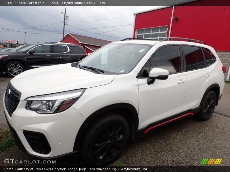 Crystal White Pearl / Black 2020 Subaru Forester 2.5i Sport