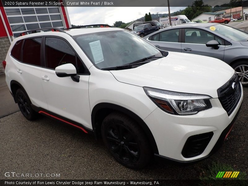 Crystal White Pearl / Black 2020 Subaru Forester 2.5i Sport