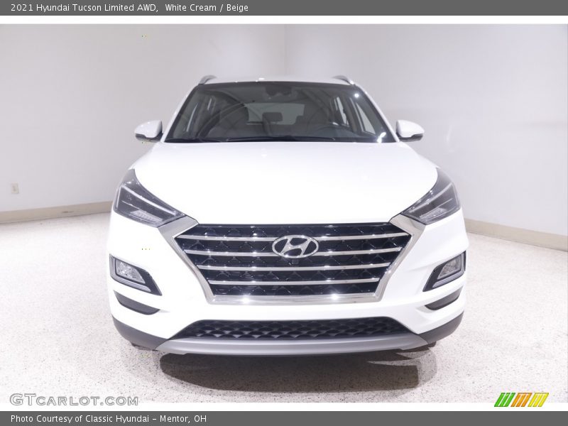 White Cream / Beige 2021 Hyundai Tucson Limited AWD