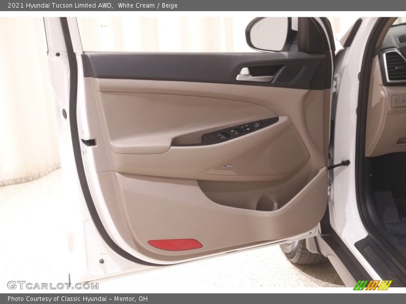 White Cream / Beige 2021 Hyundai Tucson Limited AWD