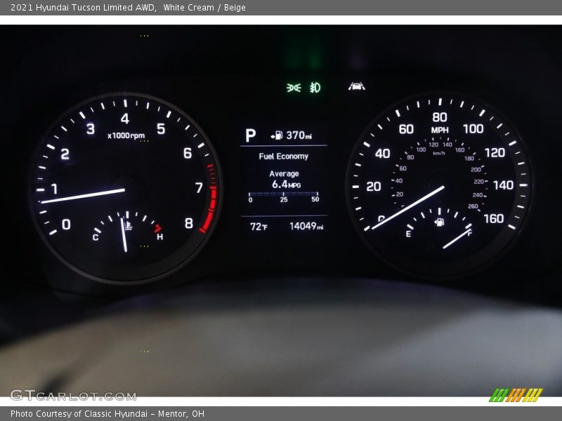 White Cream / Beige 2021 Hyundai Tucson Limited AWD