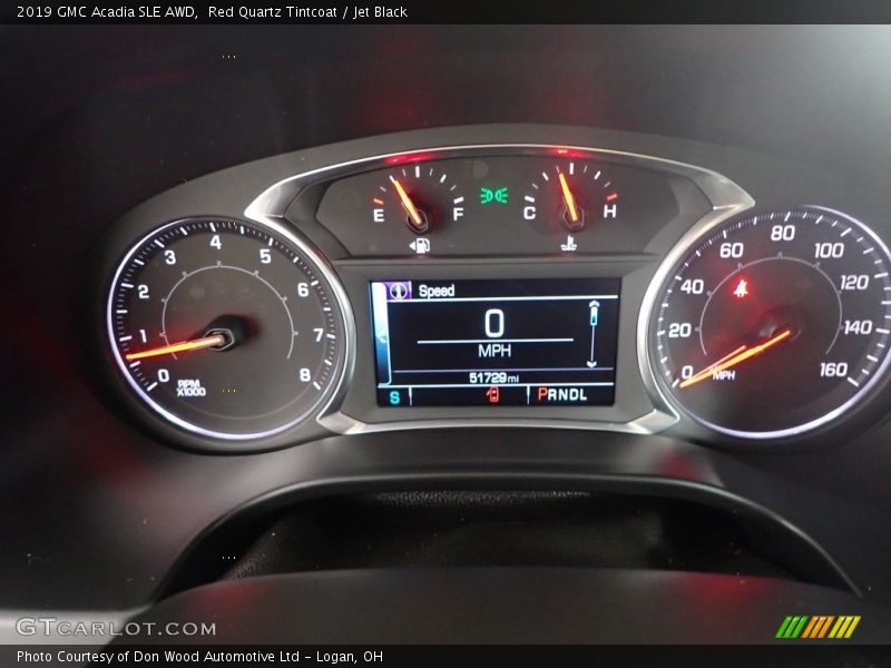 Red Quartz Tintcoat / Jet Black 2019 GMC Acadia SLE AWD