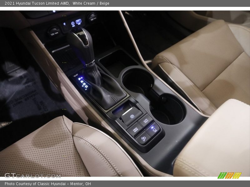 White Cream / Beige 2021 Hyundai Tucson Limited AWD