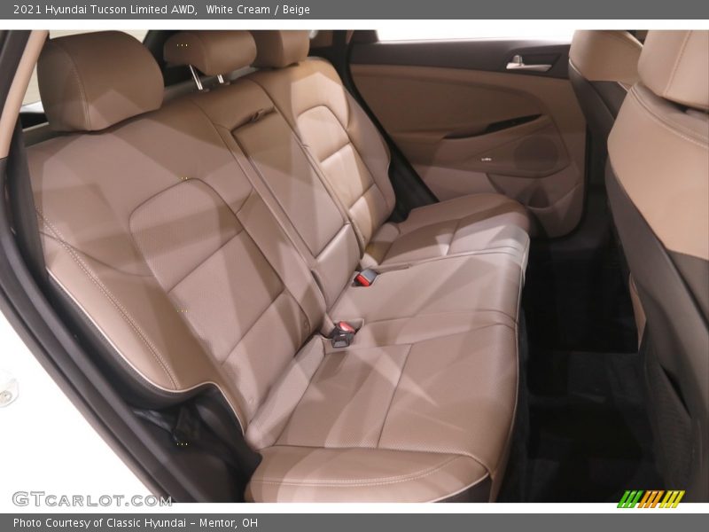 White Cream / Beige 2021 Hyundai Tucson Limited AWD