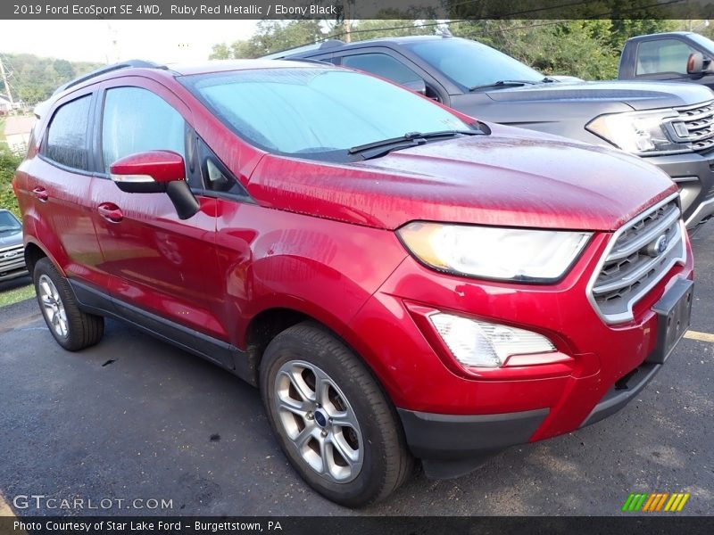Ruby Red Metallic / Ebony Black 2019 Ford EcoSport SE 4WD