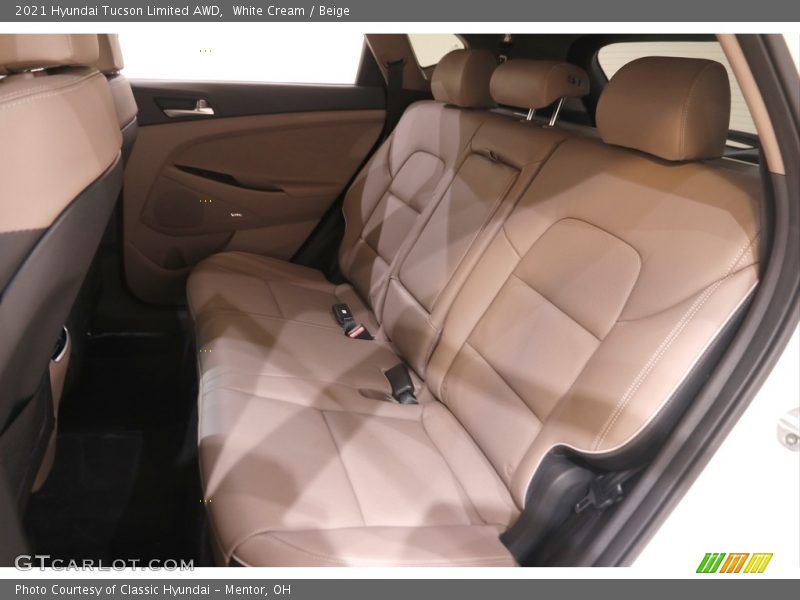 White Cream / Beige 2021 Hyundai Tucson Limited AWD