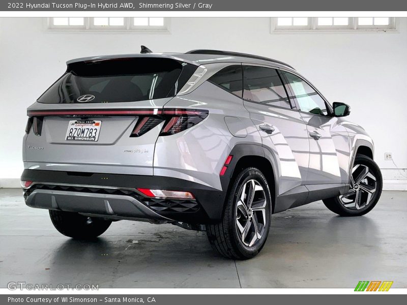 Shimmering Silver / Gray 2022 Hyundai Tucson Plug-In Hybrid AWD
