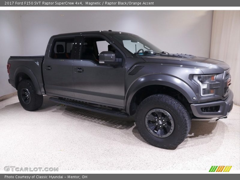 Magnetic / Raptor Black/Orange Accent 2017 Ford F150 SVT Raptor SuperCrew 4x4