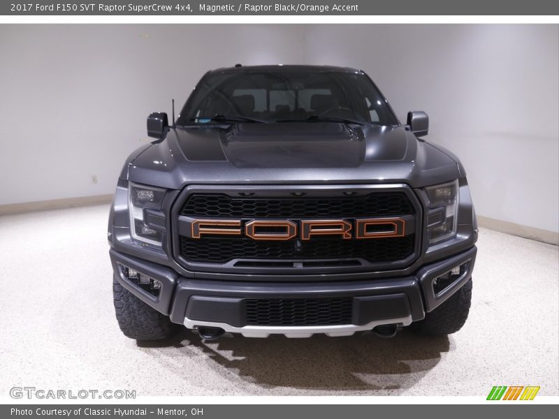 Magnetic / Raptor Black/Orange Accent 2017 Ford F150 SVT Raptor SuperCrew 4x4