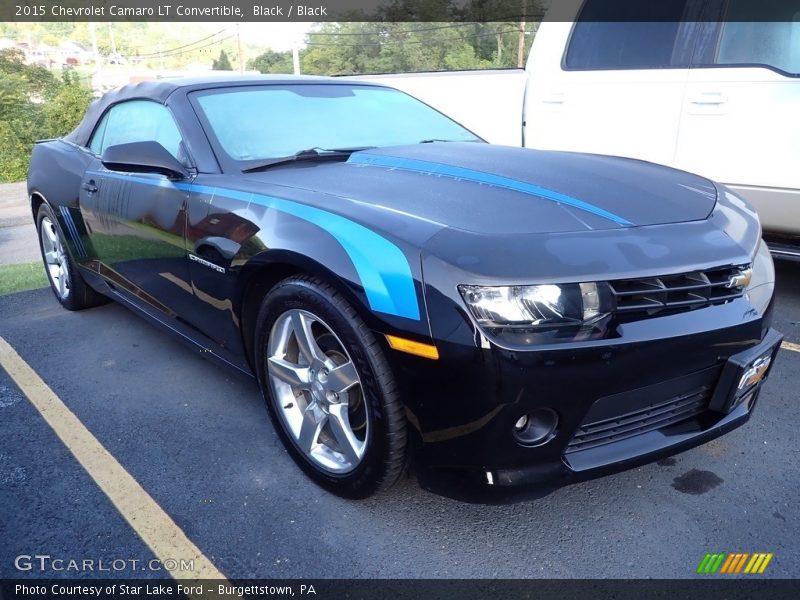 Black / Black 2015 Chevrolet Camaro LT Convertible