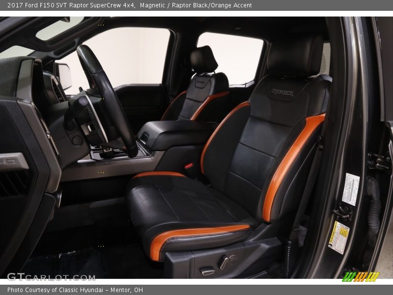 Magnetic / Raptor Black/Orange Accent 2017 Ford F150 SVT Raptor SuperCrew 4x4