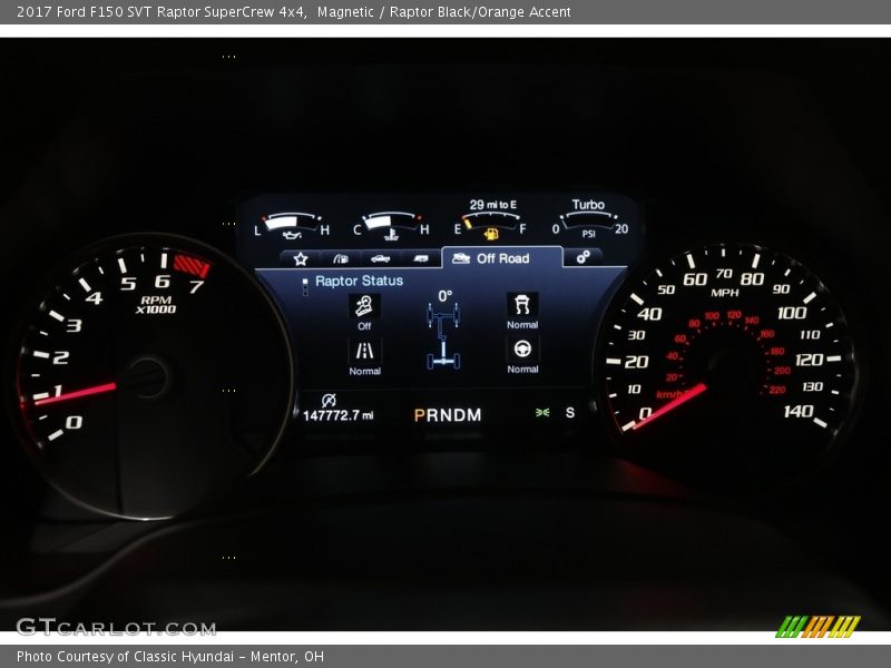 Magnetic / Raptor Black/Orange Accent 2017 Ford F150 SVT Raptor SuperCrew 4x4