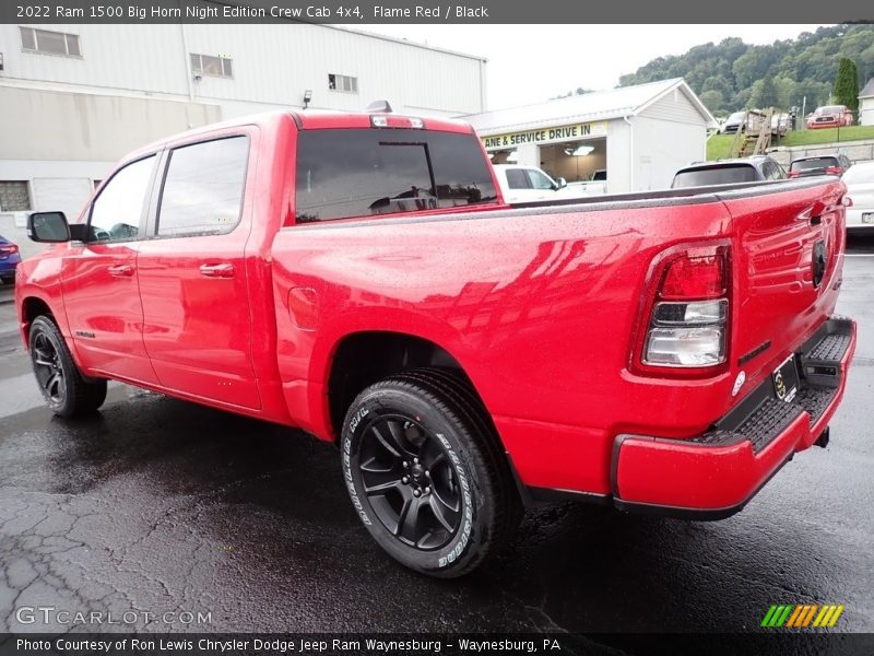 Flame Red / Black 2022 Ram 1500 Big Horn Night Edition Crew Cab 4x4