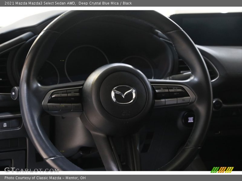Deep Crystal Blue Mica / Black 2021 Mazda Mazda3 Select Sedan AWD