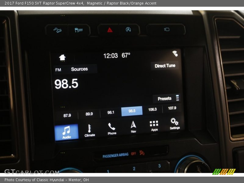 Magnetic / Raptor Black/Orange Accent 2017 Ford F150 SVT Raptor SuperCrew 4x4