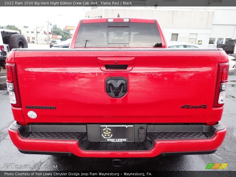Flame Red / Black 2022 Ram 1500 Big Horn Night Edition Crew Cab 4x4
