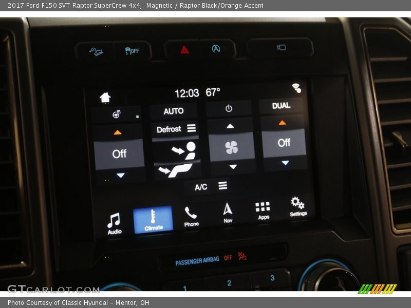 Magnetic / Raptor Black/Orange Accent 2017 Ford F150 SVT Raptor SuperCrew 4x4