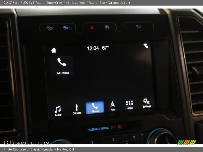 Magnetic / Raptor Black/Orange Accent 2017 Ford F150 SVT Raptor SuperCrew 4x4