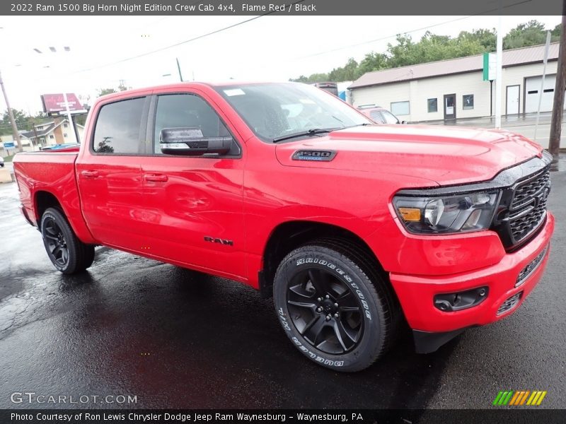Flame Red / Black 2022 Ram 1500 Big Horn Night Edition Crew Cab 4x4