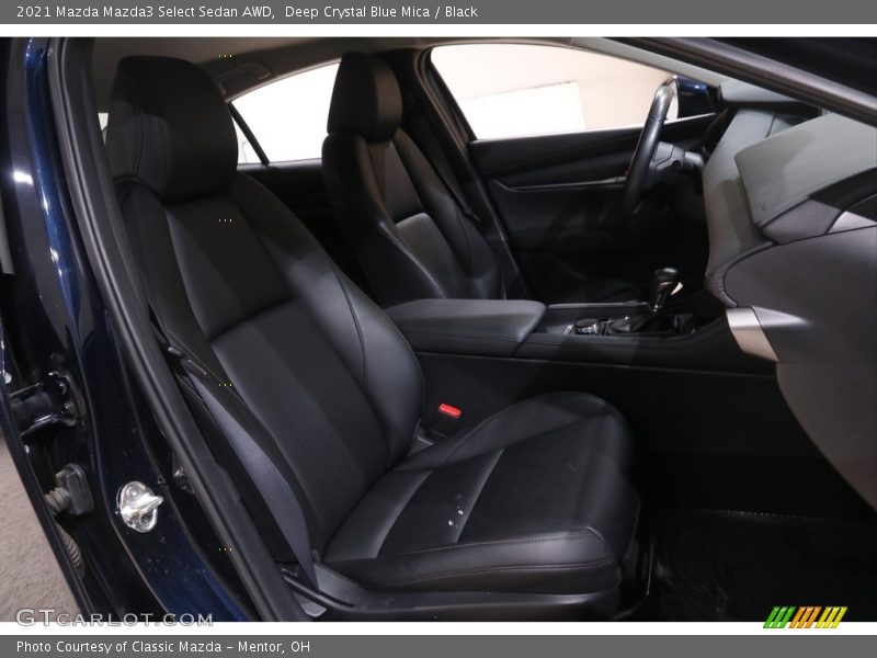 Deep Crystal Blue Mica / Black 2021 Mazda Mazda3 Select Sedan AWD
