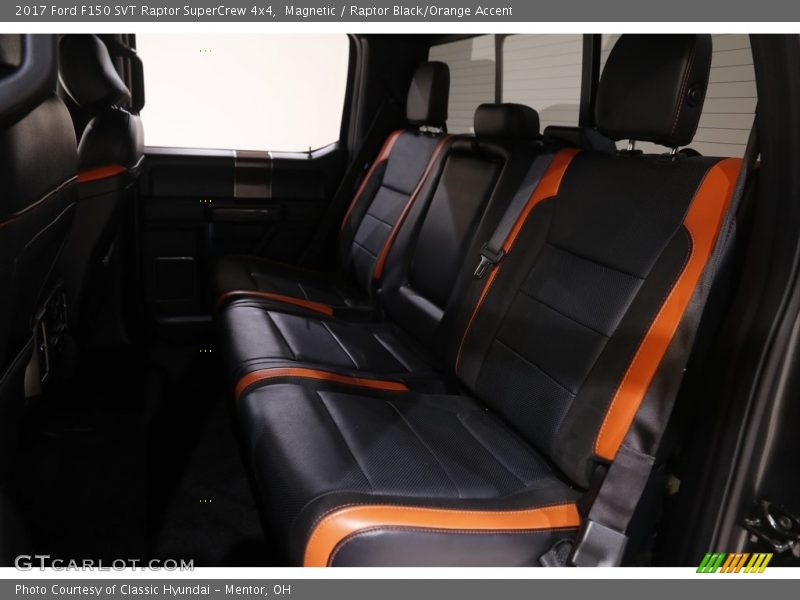 Magnetic / Raptor Black/Orange Accent 2017 Ford F150 SVT Raptor SuperCrew 4x4