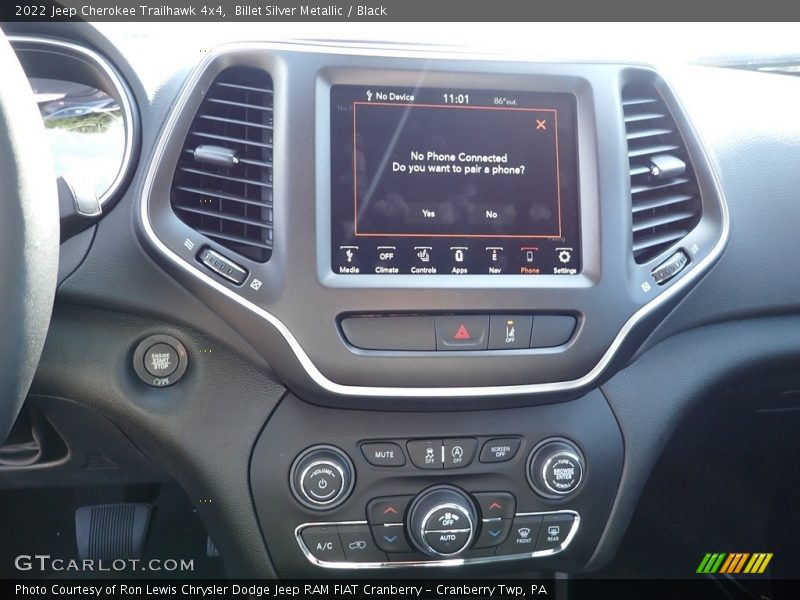 Billet Silver Metallic / Black 2022 Jeep Cherokee Trailhawk 4x4