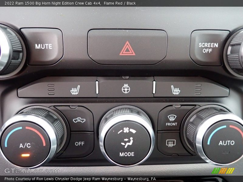 Flame Red / Black 2022 Ram 1500 Big Horn Night Edition Crew Cab 4x4