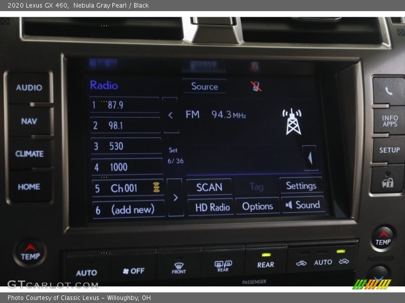 Nebula Gray Pearl / Black 2020 Lexus GX 460