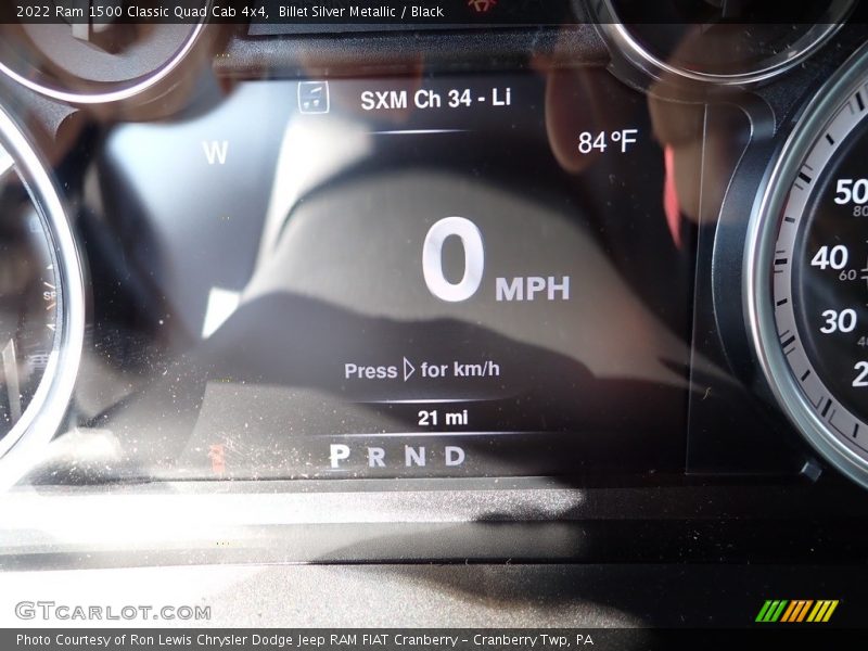 Billet Silver Metallic / Black 2022 Ram 1500 Classic Quad Cab 4x4