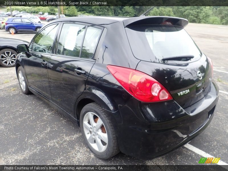 Super Black / Charcoal 2010 Nissan Versa 1.8 SL Hatchback