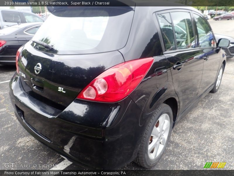 Super Black / Charcoal 2010 Nissan Versa 1.8 SL Hatchback