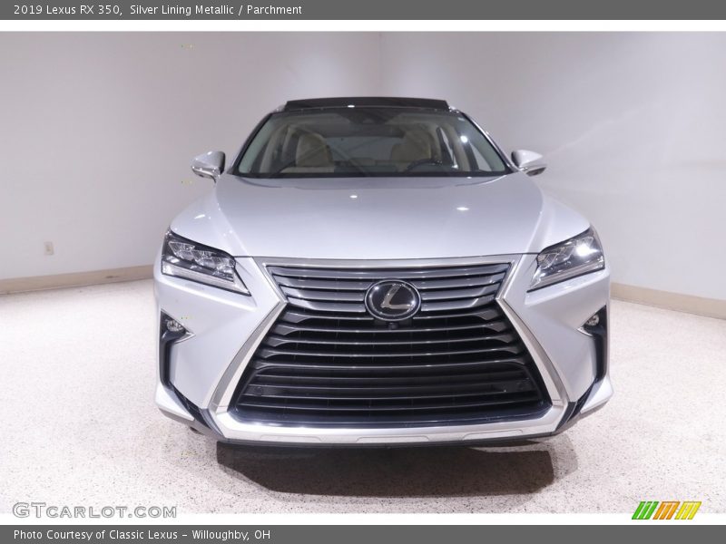 Silver Lining Metallic / Parchment 2019 Lexus RX 350