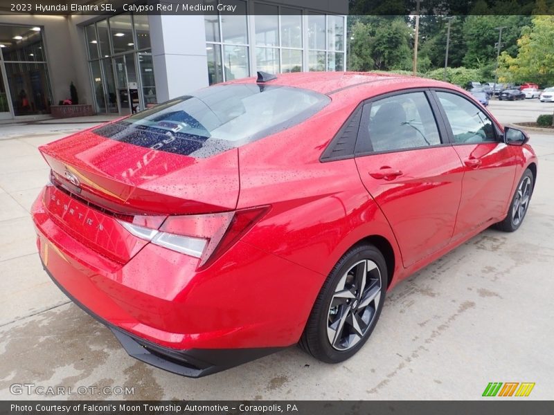 Calypso Red / Medium Gray 2023 Hyundai Elantra SEL